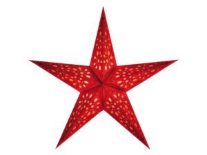 earth friendly starlightz 'Mono Small' estrella de papel, rojo