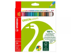 Lápices de color STABILO "GREENcolors", 24 ud.