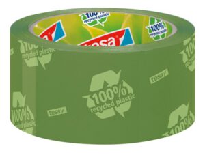 Cinta de embalar tesa "Eco&Strong" verde impresa