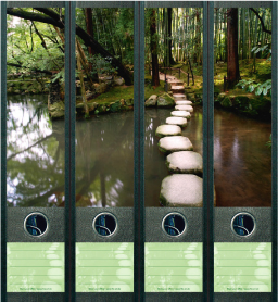 4 Etiquetas lomeras "Relax" lomo 8 cm