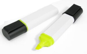 Marcador fluorescente reciclado, blanco