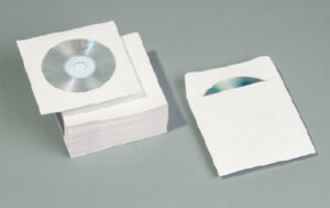 100 Sobres reciclados CDs, con ventana