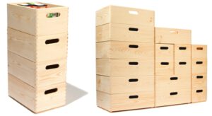 4 Cajas apilables "Vent" pequeña