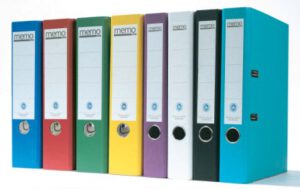 Archivador de palanca "Color" 8cm, blanco