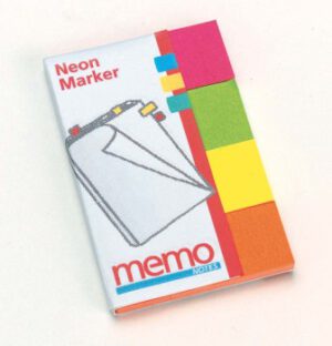 Banderitas "memo" Neon