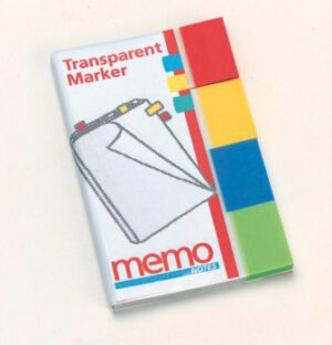 Banderitas "memo" Transparentes