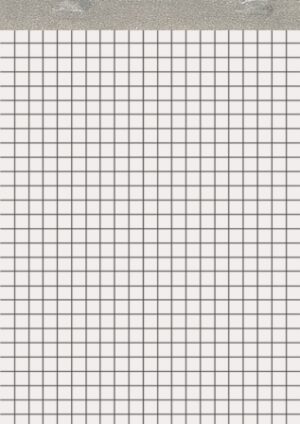 Bloc de notas A5 sin tapa, 50 hojas, cuadriculado