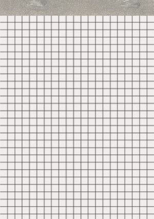 Bloc de notas A6 sin tapa, 50 hojas, cuadriculado