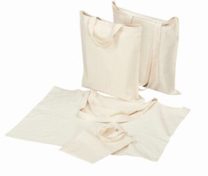 Bolsa algodón con asa larga, natural | 10 ud.