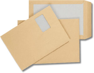 Bolsas dorso de cartón,  229x324mm (C4) 100 ud.