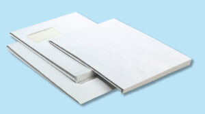 Bolsas fuelle "Blanco Reciclado" 229x324mm (C4) ventana, 250 ud.