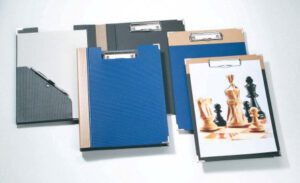 Carpeta con pinza "Ola Fina" azul