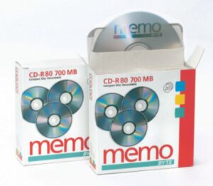 CD-R "memo" caja de cartón, 20 ud.