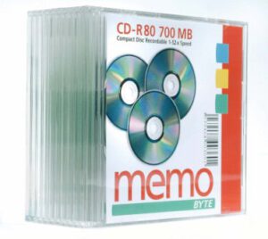 CD-R "memo" caja estrecha, 10 ud.