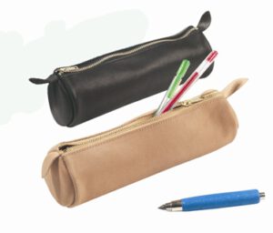 Estuche Cuero "Rodillo" negro