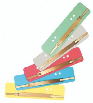 Fásteners de cartón, verde