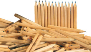 Lápices, hexagonal, corto