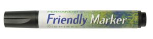 Marcador Friendly Marker, biselada, negro