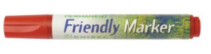 Marcador Friendly Marker, biselada, rojo