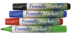 Marcador Friendly Marker, ojival, 4 colores