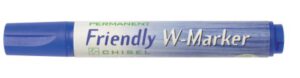 Marcador Friendly W-Marker, biselada, azul
