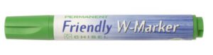 Marcador Friendly W-Marker, biselada, verde