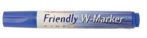 Marcador Friendly W-Marker, ojival, azul