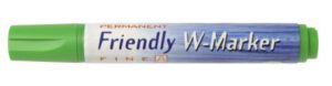 Marcador Friendly W-Marker, ojival, verde