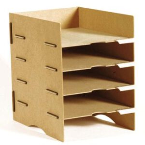 Módulo de madera, 4 anaqueles