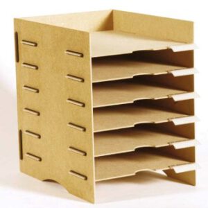 Módulo de madera, 6 anaqueles