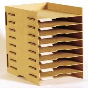 Módulo de madera, 8 anaqueles