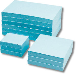 Notas adhesivas 125x75mm, azul pastel