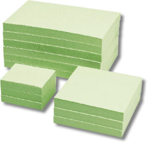 Notas adhesivas 125x75mm, verde pastel