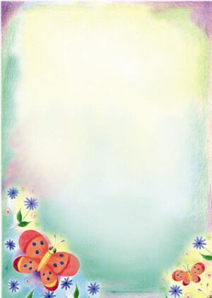 Papel de correspondencia decorada "Mariposas"