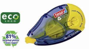 Pegamento en rollo "ecoLogo" 8,4mm, no-permanente