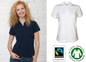 Polo Mujer "Bio & Justo" natural, M