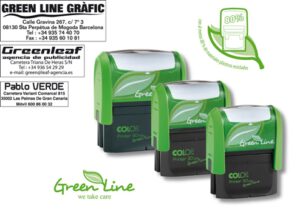 Sello personalizado "Green Line" Printer 40