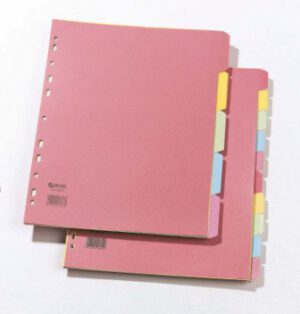 Separadores de color, 10 hojas