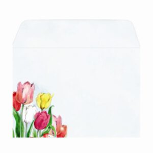 Sobres decorados "Tulipanes"