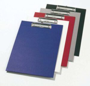 Tabla con pinza "Elegance" azul