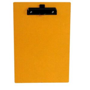 Tabla de madera con pinza, amarillo