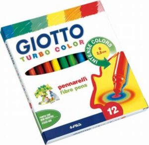 Rotuladores Giotto "Turbo Color" 12 colores