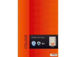 Recambio carpeta de anillas A4, 100 hojas, cuadriculado